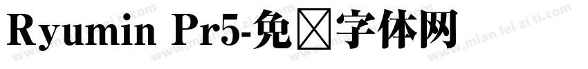 Ryumin Pr5字体转换